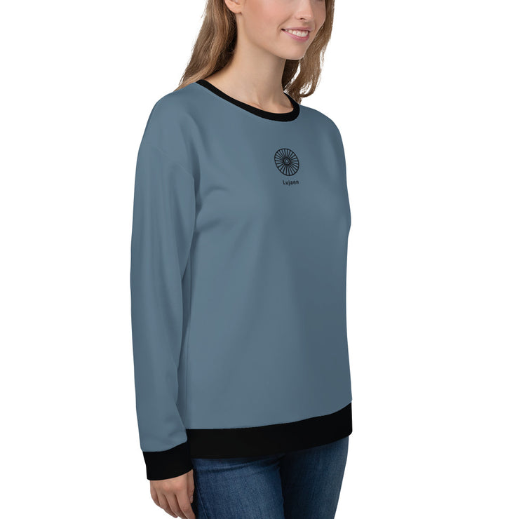 LSB "Classic" Pullover Fitness Sweatshirt in Stone Blue