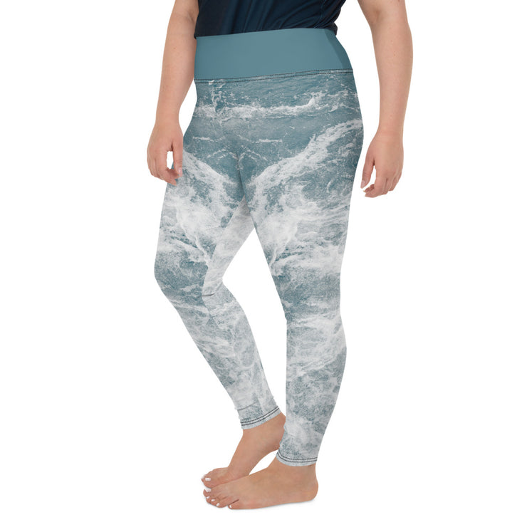 Athleisure Plus Size Leggings with great prints and colorful patterns like Athleisure leggings by Lululemon Athletica, Fabletics, Sweaty Betty, Under Armour, Nike and Adidas 