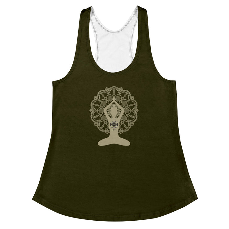 "Dahlia" Racerback Fitness Tank Top