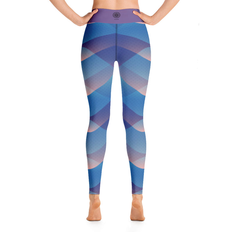 Activewear Athleisure Yoga Leggings similar to athleisure yoga leggings by Lululemon Athletica, Fabletics, Sweaty Betty, Under Armour, Nike, Nordstrom and Adidas for yoga, fitness, Pilates, workouts in moisture-wicking fabric, high fashion prints and bright colors for hiking, camping, surfing, running, swimming, snorkeling, and other outdoor activities as well as lounging, meditation, stretching and relaxing, all for the city girl