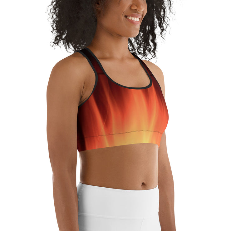 "Campfire Meditation" Unpadded Fitness Bra