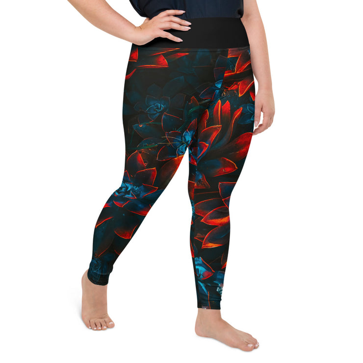 Athleisure Plus Size Leggings with great prints and colorful patterns like Athleisure leggings by Lululemon Athletica, Fabletics, Sweaty Betty, Under Armour, Nike and Adidas 