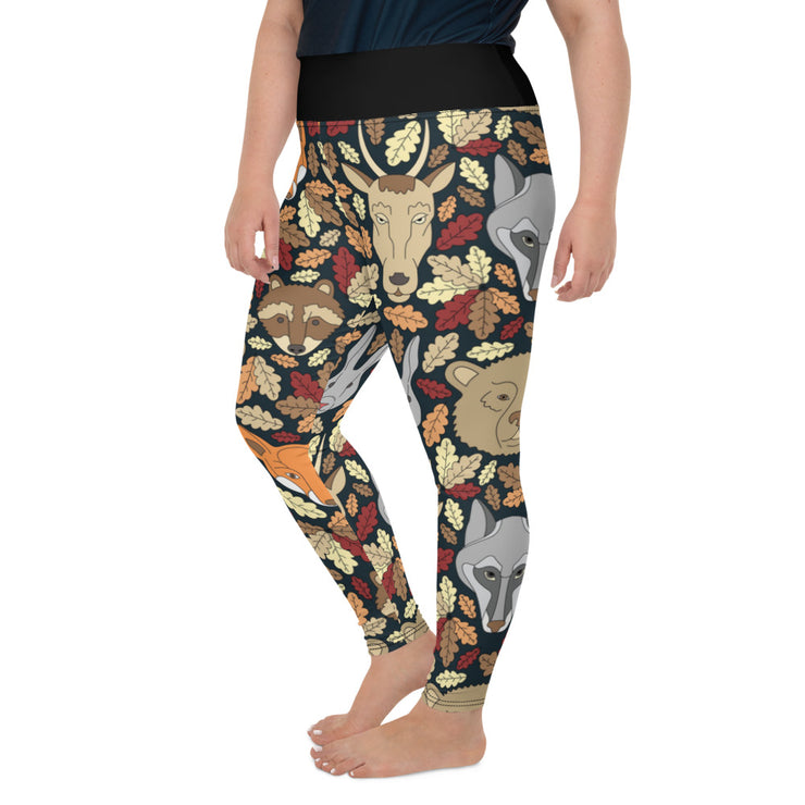 Athleisure Plus Size Leggings with great prints and colorful patterns like Athleisure leggings by Lululemon Athletica, Fabletics, Sweaty Betty, Under Armour, Nike and Adidas 