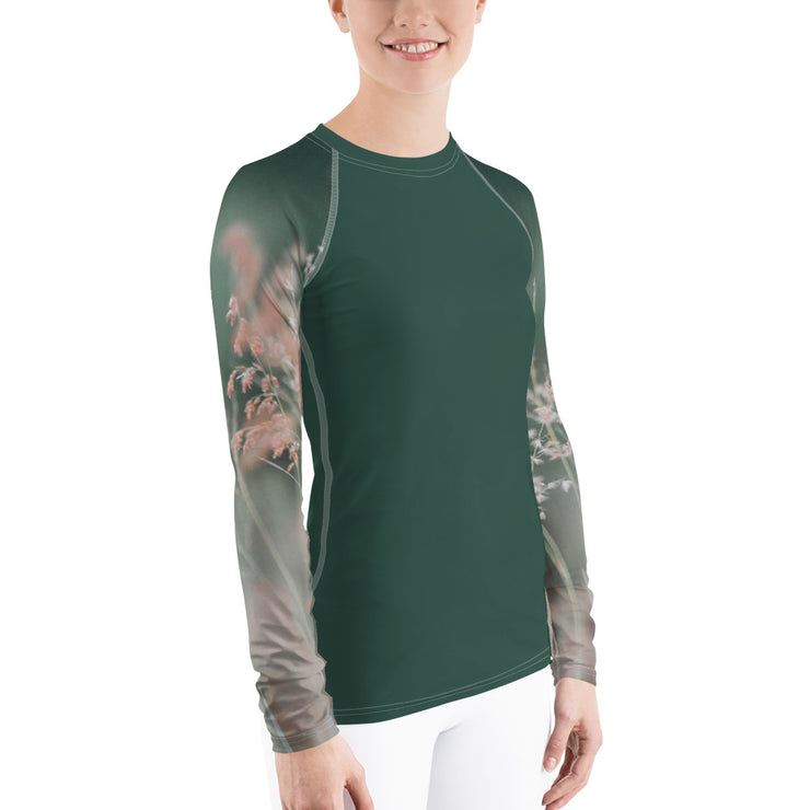 "Whispering Grass" Land & Sea Fitness Top