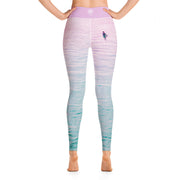 Activewear Athleisure Yoga Leggings similar to athleisure yoga leggings by Lululemon Athletica, Fabletics, Sweaty Betty, Under Armour, Nike, Nordstrom and Adidas for yoga, fitness, Pilates, workouts in moisture-wicking fabric, high fashion prints and bright colors for hiking, camping, surfing, running, swimming, snorkeling, and other outdoor activities as well as lounging, meditation, stretching and relaxing, all for the city girl