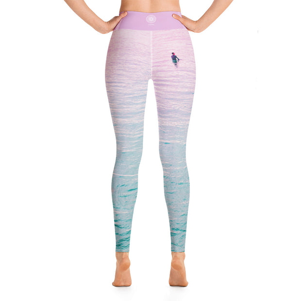 Activewear Athleisure Yoga Leggings similar to athleisure yoga leggings by Lululemon Athletica, Fabletics, Sweaty Betty, Under Armour, Nike, Nordstrom and Adidas for yoga, fitness, Pilates, workouts in moisture-wicking fabric, high fashion prints and bright colors for hiking, camping, surfing, running, swimming, snorkeling, and other outdoor activities as well as lounging, meditation, stretching and relaxing, all for the city girl