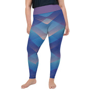 Athleisure Plus Size Leggings with great prints and colorful patterns like Athleisure leggings by Lululemon Athletica, Fabletics, Sweaty Betty, Under Armour, Nike and Adidas 