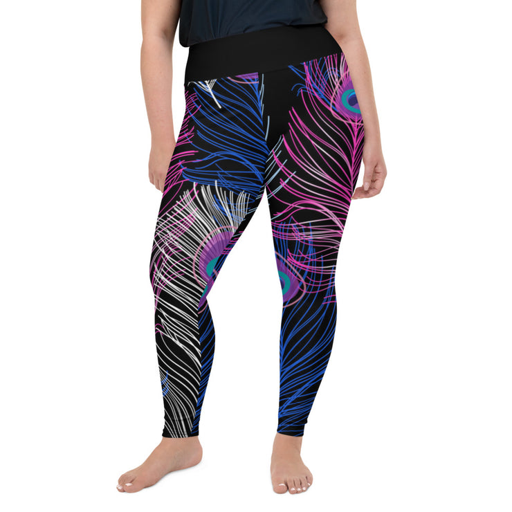 Athleisure Plus Size Leggings with great prints and colorful patterns like Athleisure leggings by Lululemon Athletica, Fabletics, Sweaty Betty, Under Armour, Nike and Adidas 