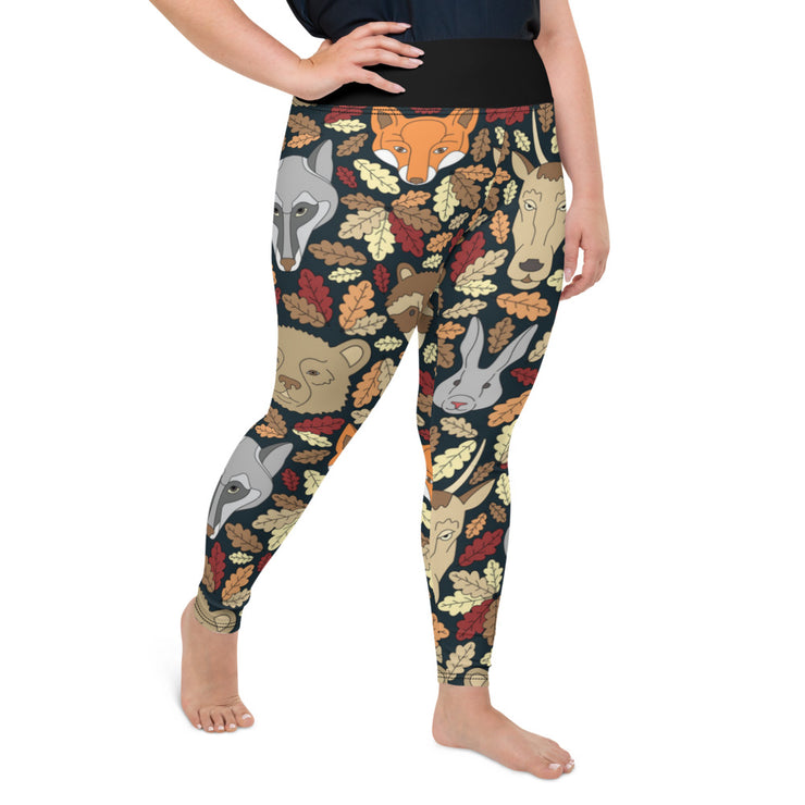 Athleisure Plus Size Leggings with great prints and colorful patterns like Athleisure leggings by Lululemon Athletica, Fabletics, Sweaty Betty, Under Armour, Nike and Adidas 