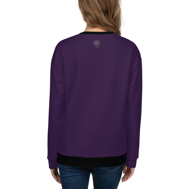 LSB "Classic "Pullover Fitness Sweatshirt in Deep Plum