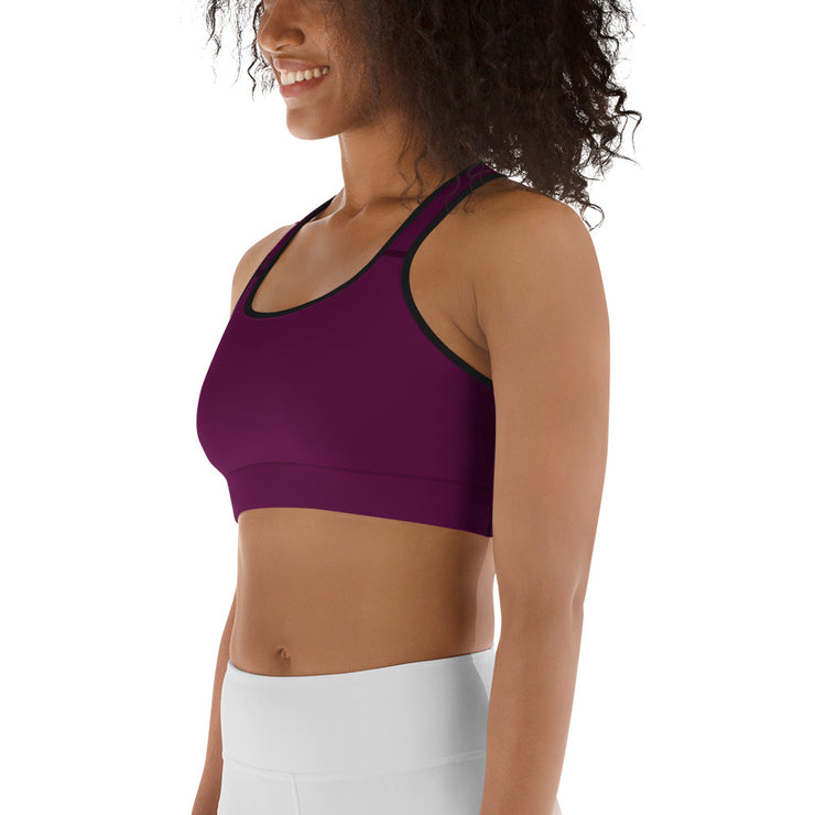 LSB Unpadded Fitness Bra in Tyrian Purple