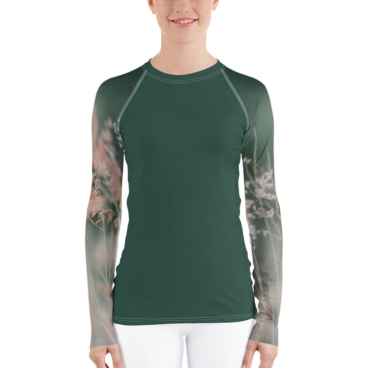 "Whispering Grass" Land & Sea Fitness Top