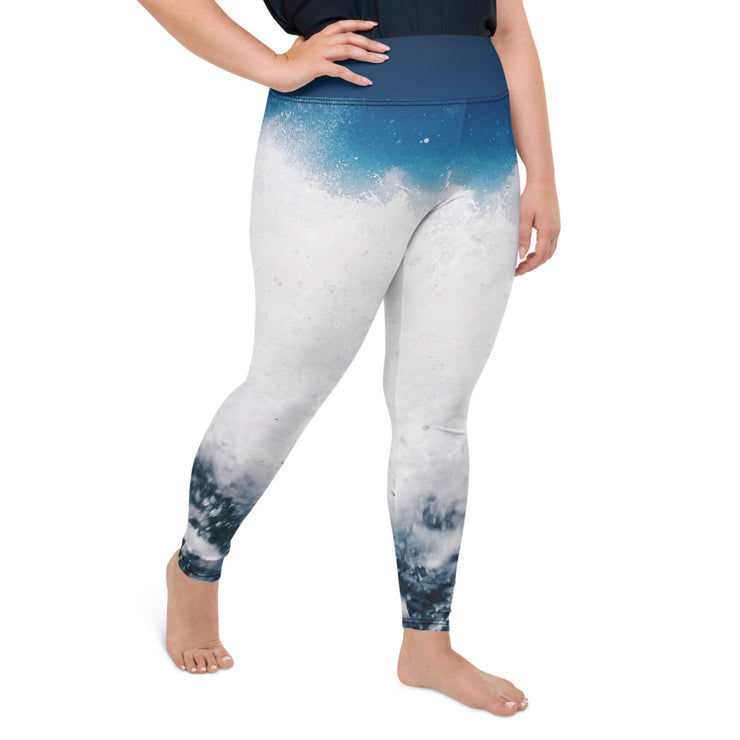 Athleisure Plus Size Leggings with great prints and colorful patterns like Athleisure leggings by Lululemon Athletica, Fabletics, Sweaty Betty, Under Armour, Nike and Adidas 