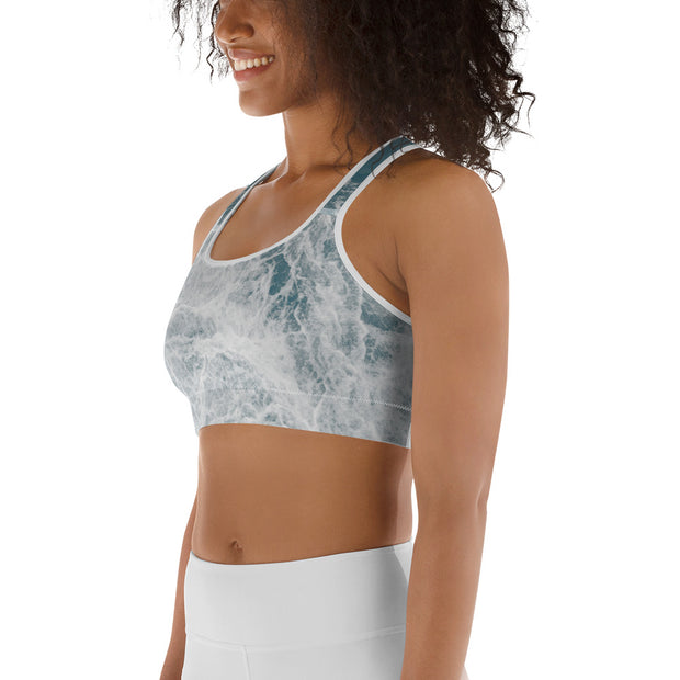 "Meditation Waves" Unpadded Fitness Bra