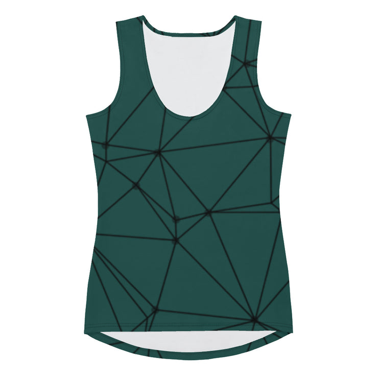 LSB GeoLine Fitness Tank Top in Forest Biome