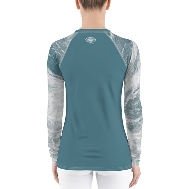 "Meditation Waves" Land & Sea Fitness Top