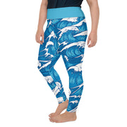 Athleisure Plus Size Leggings with great prints and colorful patterns like Athleisure leggings by Lululemon Athletica, Fabletics, Sweaty Betty, Under Armour, Nike and Adidas 