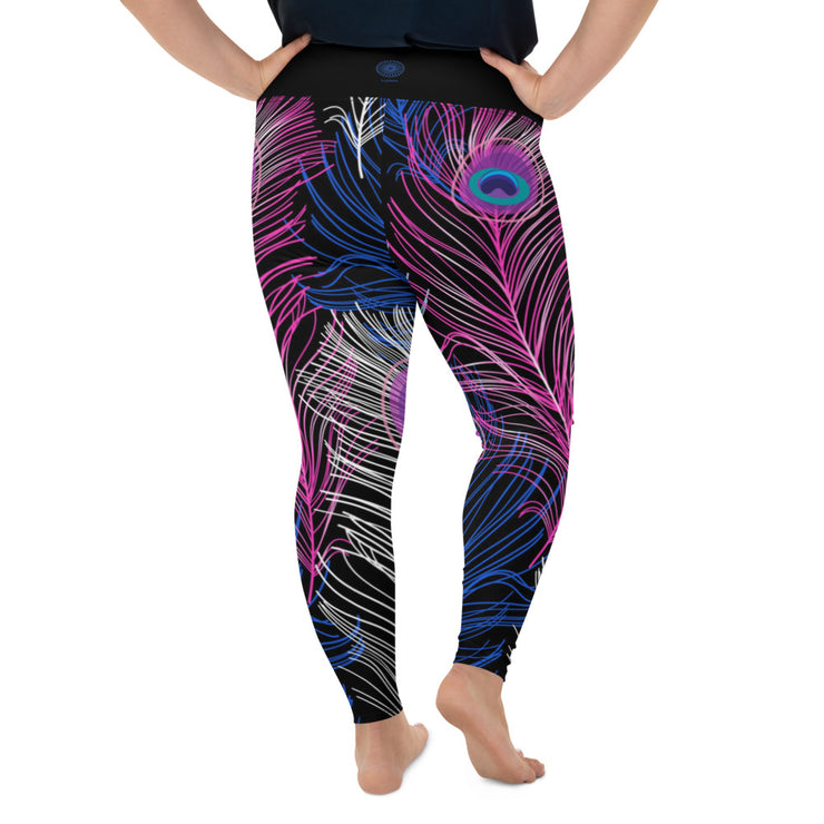 Athleisure Plus Size Leggings with great prints and colorful patterns like Athleisure leggings by Lululemon Athletica, Fabletics, Sweaty Betty, Under Armour, Nike and Adidas 