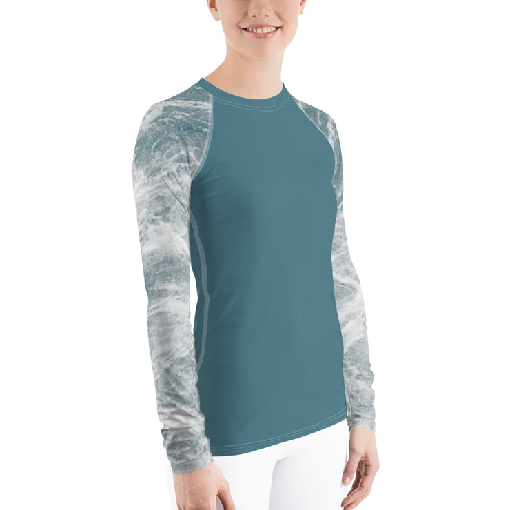 "Meditation Waves" Land & Sea Fitness Top