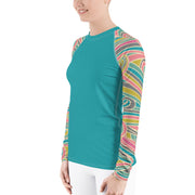 "Ocean Breeze" Land & Sea Fitness Top