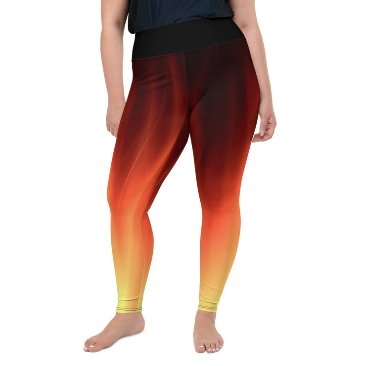 Athleisure Plus Size Leggings with great prints and colorful patterns like Athleisure leggings by Lululemon Athletica, Fabletics, Sweaty Betty, Under Armour, Nike and Adidas 