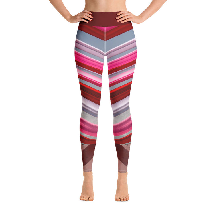 Activewear Athleisure Yoga Leggings similar to athleisure yoga leggings by Lululemon Athletica, Fabletics, Sweaty Betty, Under Armour, Nike, Nordstrom and Adidas for yoga, fitness, Pilates, workouts in moisture-wicking fabric, high fashion prints and bright colors for hiking, camping, surfing, running, swimming, snorkeling, and other outdoor activities as well as lounging, meditation, stretching and relaxing, all for the city girl