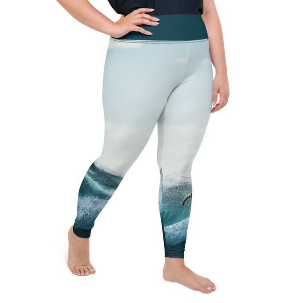 Athleisure Plus Size Leggings with great prints and colorful patterns like Athleisure leggings by Lululemon Athletica, Fabletics, Sweaty Betty, Under Armour, Nike and Adidas 