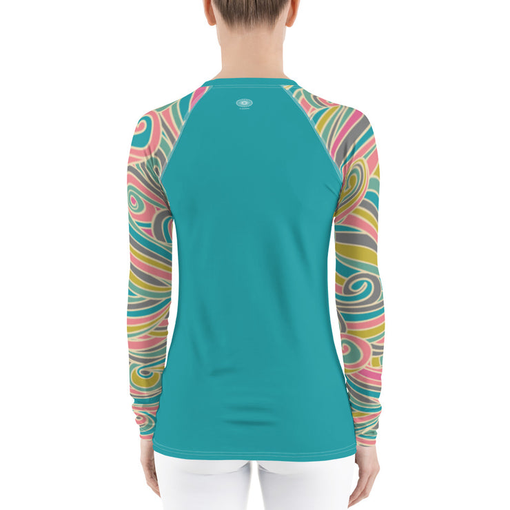 "Ocean Breeze" Land & Sea Fitness Top