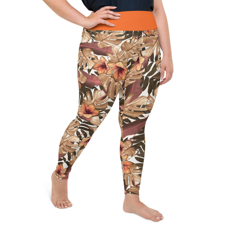 Athleisure Plus Size Leggings with great prints and colorful patterns like Athleisure leggings by Lululemon Athletica, Fabletics, Sweaty Betty, Under Armour, Nike and Adidas 