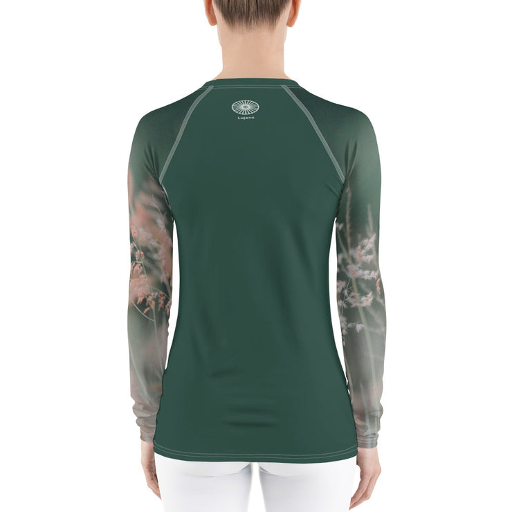 "Whispering Grass" Land & Sea Fitness Top