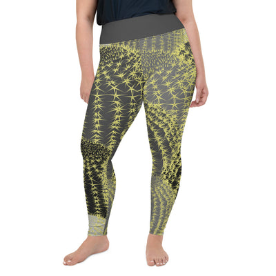 Athleisure Plus Size Leggings with great prints and colorful patterns like Athleisure leggings by Lululemon Athletica, Fabletics, Sweaty Betty, Under Armour, Nike and Adidas 