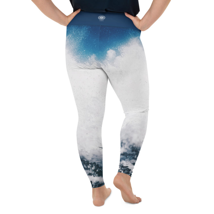 Athleisure Plus Size Leggings with great prints and colorful patterns like Athleisure leggings by Lululemon Athletica, Fabletics, Sweaty Betty, Under Armour, Nike and Adidas 