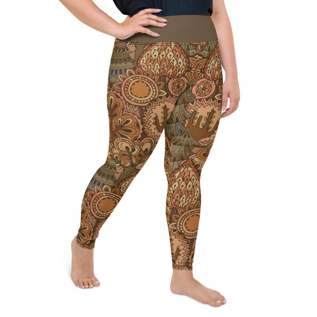 Athleisure Plus Size Leggings with great prints and colorful patterns like Athleisure leggings by Lululemon Athletica, Fabletics, Sweaty Betty, Under Armour, Nike and Adidas 