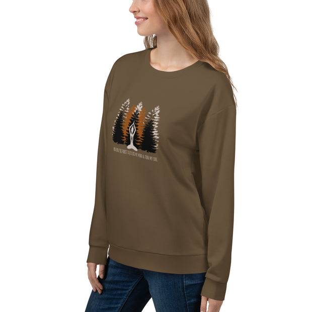 "Into the Forest" Pullover Fitness Sweatshirt