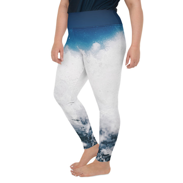 Athleisure Plus Size Leggings with great prints and colorful patterns like Athleisure leggings by Lululemon Athletica, Fabletics, Sweaty Betty, Under Armour, Nike and Adidas 