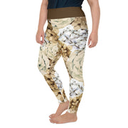 Athleisure Plus Size Leggings with great prints and colorful patterns like Athleisure leggings by Lululemon Athletica, Fabletics, Sweaty Betty, Under Armour, Nike and Adidas 