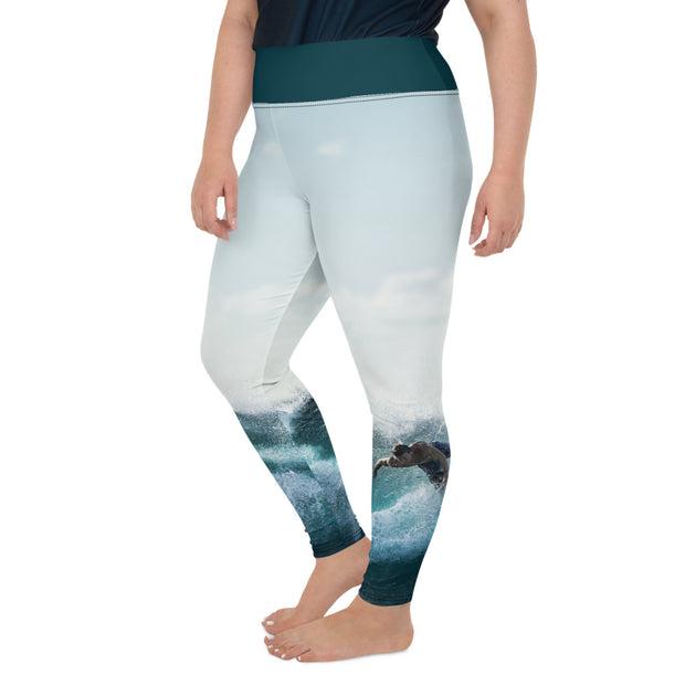 Athleisure Plus Size Leggings with great prints and colorful patterns like Athleisure leggings by Lululemon Athletica, Fabletics, Sweaty Betty, Under Armour, Nike and Adidas 