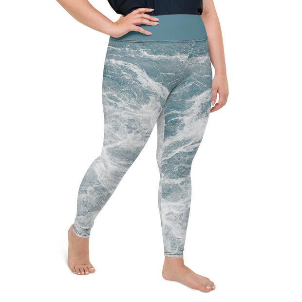 Athleisure Plus Size Leggings with great prints and colorful patterns like Athleisure leggings by Lululemon Athletica, Fabletics, Sweaty Betty, Under Armour, Nike and Adidas 