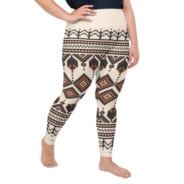 Athleisure Plus Size Leggings with great prints and colorful patterns like Athleisure leggings by Lululemon Athletica, Fabletics, Sweaty Betty, Under Armour, Nike and Adidas 