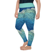 Athleisure Plus Size Leggings with great prints and colorful patterns like Athleisure leggings by Lululemon Athletica, Fabletics, Sweaty Betty, Under Armour, Nike and Adidas 