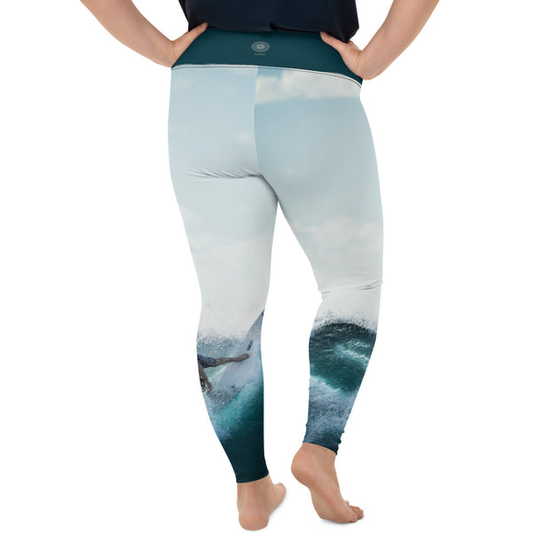 Athleisure Plus Size Leggings with great prints and colorful patterns like Athleisure leggings by Lululemon Athletica, Fabletics, Sweaty Betty, Under Armour, Nike and Adidas 