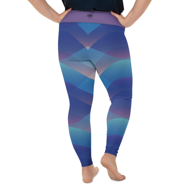 Athleisure Plus Size Leggings with great prints and colorful patterns like Athleisure leggings by Lululemon Athletica, Fabletics, Sweaty Betty, Under Armour, Nike and Adidas 